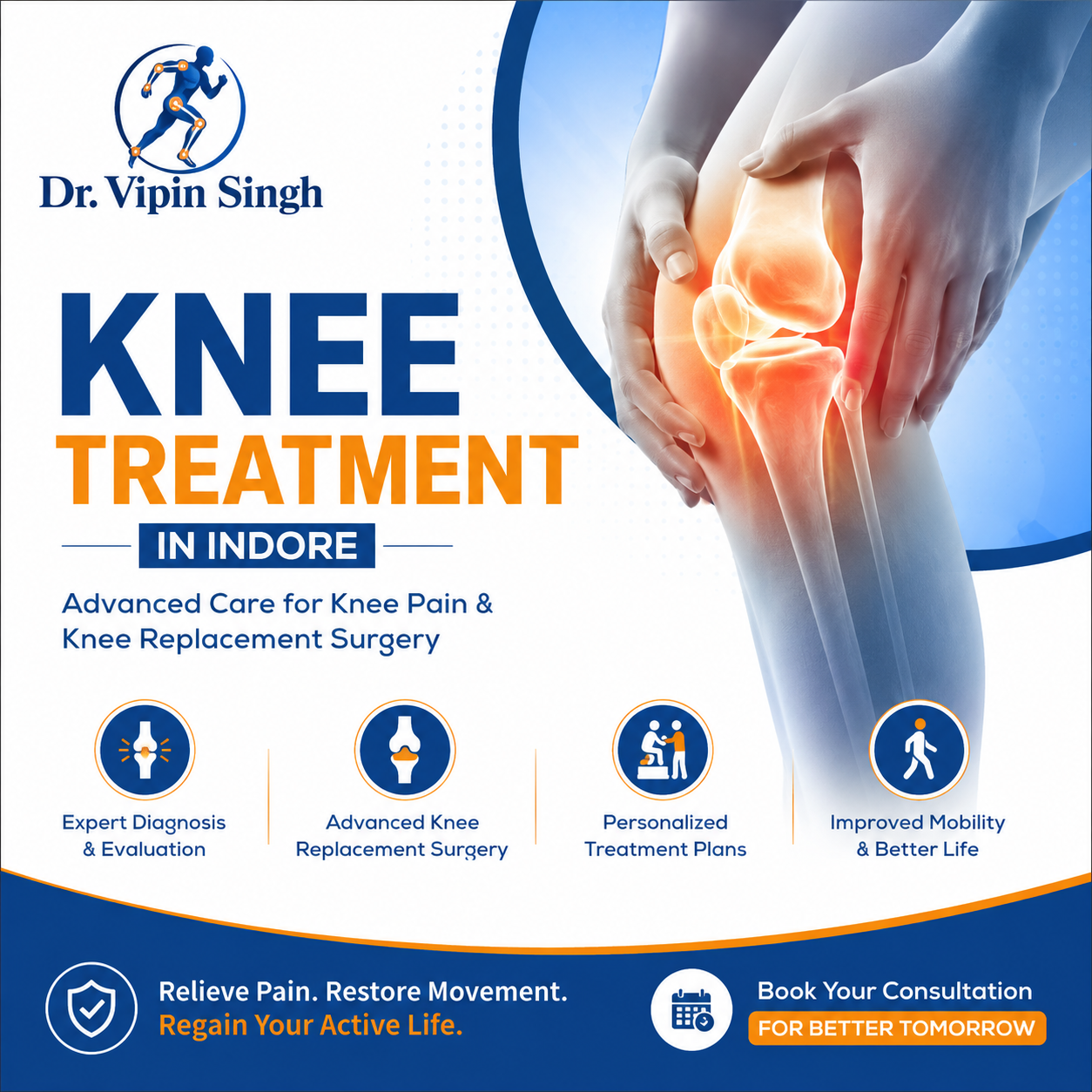 Knee Treatment in Indore – Advanced Care for Knee Pain & Knee Replacement Surgery